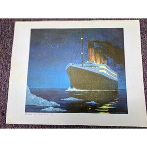 Cunard Titanic The Maiden Voyage‎ of R.M.S. Titanic 1912 artwork Gordon Johnson